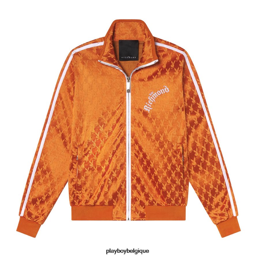 veste de survêtement Playboy x John Richmond vêtements orange Hommes 224ZVZ475