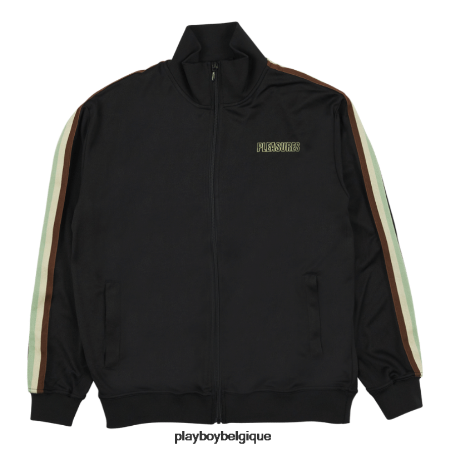 veste de survêtement méchante Playboy x Pleasures vêtements noir Hommes 224ZVZ369