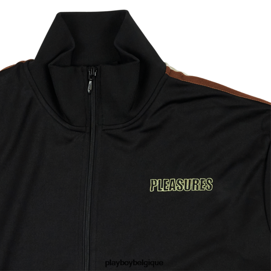 veste de survêtement méchante Playboy x Pleasures vêtements noir Hommes 224ZVZ369