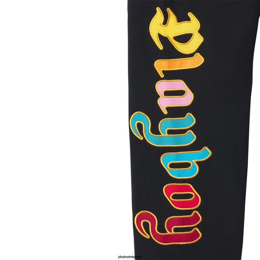 pantalons de survêtement Playboy vêtements noir Hommes 224ZVZ612