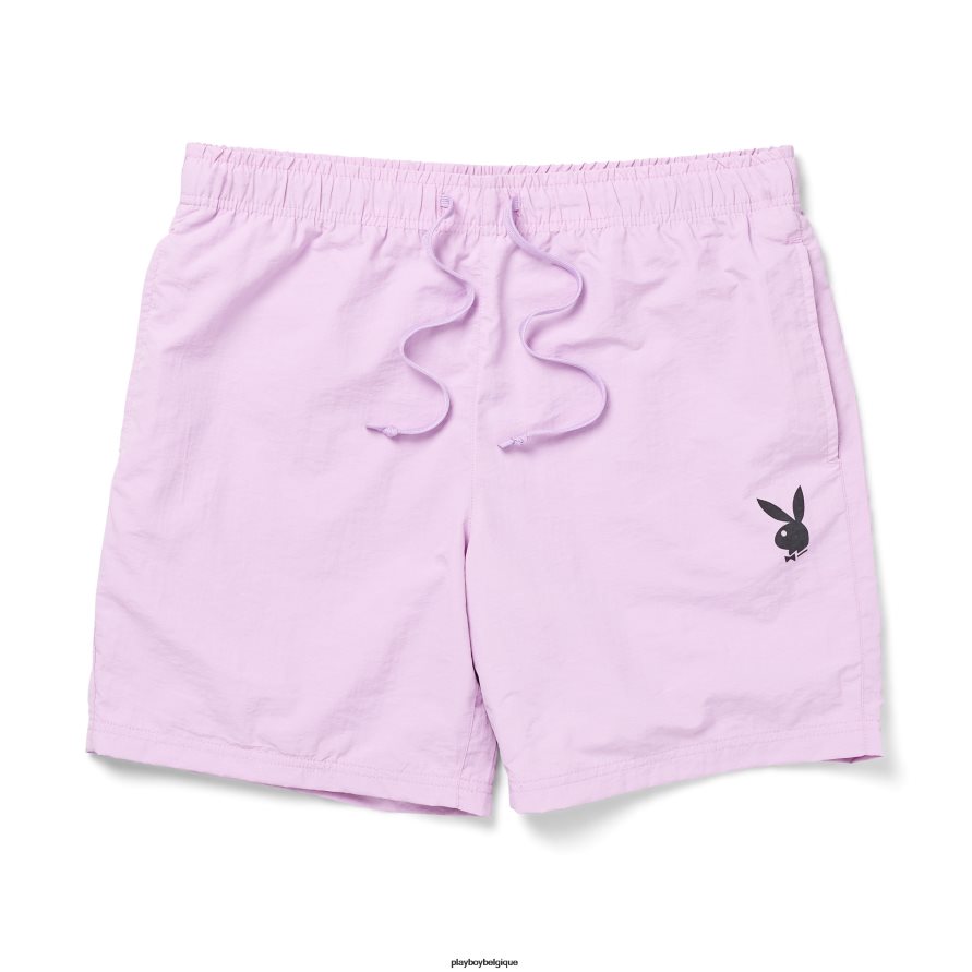 short en nylon dans les coulisses Playboy vêtements sable rose Hommes 224ZVZ1282