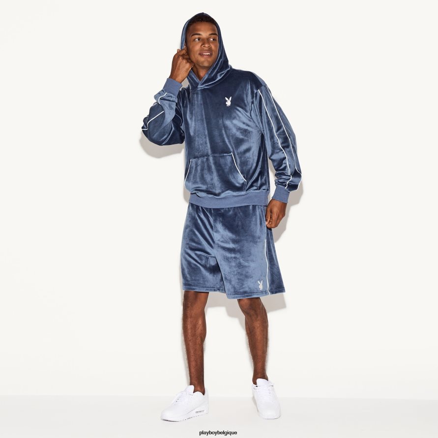 velours court Playboy vêtements marine Hommes 224ZVZ600